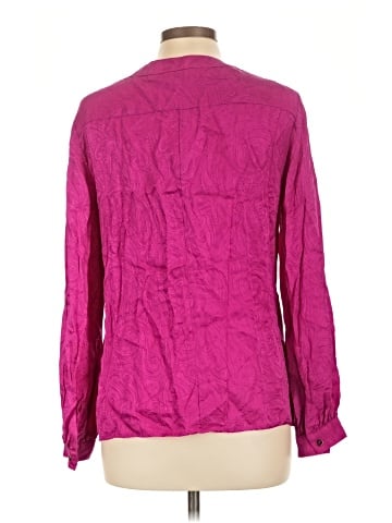 Trina Turk Long Sleeve Silk Top (view 2)
