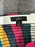 J.Crew Color Block Teal Burgundy Formal Skirt Size 10 - photo 4