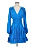 Maje 100% Polyester Blue Cocktail Dress Size EU (FR) 36 / US 4 - photo 1