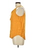 Rose + Olive 100% Rayon Yellow Sleeveless Blouse Size L - photo 5
