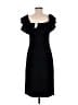 Alya Solid Black Cocktail Dress Size M - photo 2