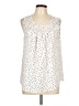 Lee 100% Polyester Ivory Sleeveless Blouse Size L - photo 1