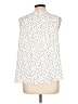 Lee 100% Polyester Ivory Sleeveless Blouse Size L - photo 2