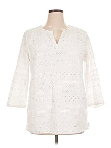 Talbots Outlet 3/4 Sleeve Blouse (view 1)