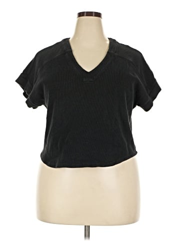 Madewell Ottoman Jacquard V-Neck Boxy Top (view 1)