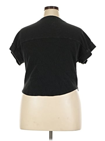 Madewell Ottoman Jacquard V-Neck Boxy Top (view 2)