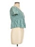 Pink Rose 100% Rayon Teal Short Sleeve Top Size L - photo 4