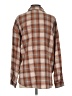 Be Cool Plaid Brown Long Sleeve Button-Down Shirt Size S - photo 2