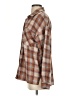 Be Cool Plaid Brown Long Sleeve Button-Down Shirt Size S - photo 5