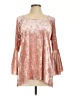 Cupio Pink 3/4 Sleeve Blouse Size L - photo 1