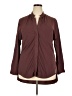 ADAY Burgundy Long Sleeve Blouse Size XXL - photo 1