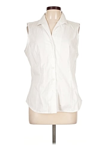 Jones New York Sleeveless Button-Down Shirt (view 1)