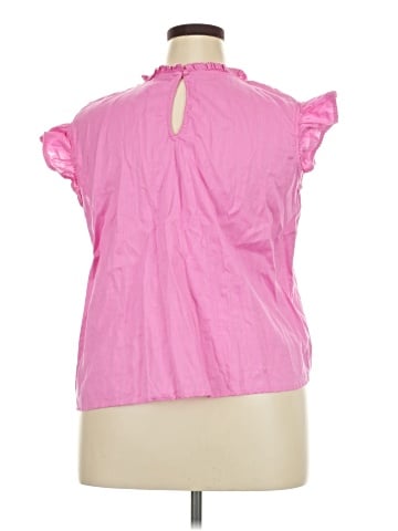 a.n.a. A New Approach Short Sleeve Blouse (view 2)