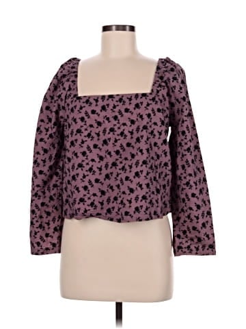 Madewell Seersucker Square-Neck Top in Floral (view 1)