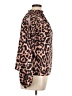 Unbranded 100% Polyester Animal Print Brown Long Sleeve Blouse Size XL - photo 4