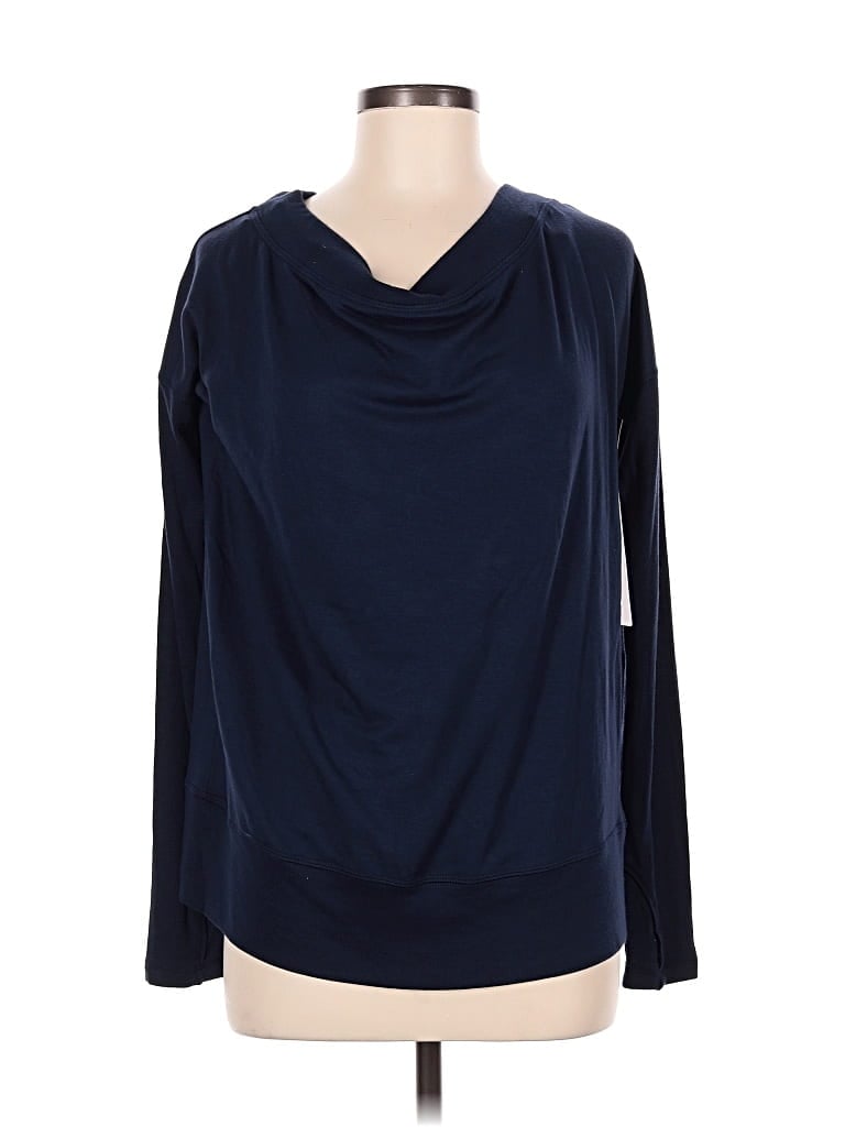 Pre-owned Athleta Long Sleeve T-shirt In Blue