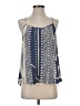 La Fee Verte 100% Silk Blue Sleeveless Silk Top Size XS - photo 1