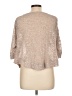 Meadow Rue Silver 3/4 Sleeve Top Size L - photo 2