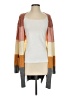 Modern Lux Color Block Orange Cardigan Size S - photo 1
