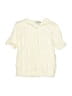 Crewcuts 100% Cotton Ivory Short Sleeve Turtleneck Size 6 - 7 - photo 1