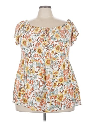 Maurices Short Sleeve Blouse (view 1)