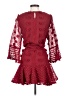 Entro 100% Polyester Burgundy Cocktail Dress Size S - photo 2