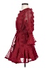 Entro 100% Polyester Burgundy Cocktail Dress Size S - photo 5