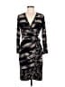 BCBGMAXAZRIA Graphic Black Cocktail Dress Size M - photo 1