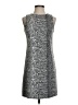 Aqua Graphic Silver Cocktail Dress Size S - photo 1