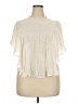 Unbranded Ivory Short Sleeve Blouse Size XXL (estimated) - photo 1