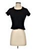 Aqua Black Short Sleeve Turtleneck Size S - photo 1
