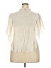 Unbranded Ivory Short Sleeve Blouse Size XXL (estimated) - photo 2