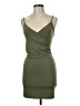 Ambiance Solid Green Cocktail Dress Size M - photo 1