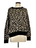 Dex 100% Acrylic Animal Print Brown Pullover Sweater Size L - photo 1