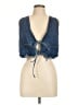 Shein Blue Denim Vest Size 8 - 10 - photo 1