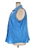 Talbots Blue Sleeveless Button-Down Shirt Size 24W - photo 5