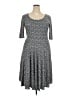 Lularoe Argyle Gray Casual Dress Size 24 - 26 - photo 1