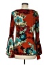 Coco Bianco Burgundy Long Sleeve Blouse Size M - photo 2