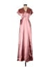 Azazie 100% Polyester Metallic Pink Cocktail Dress Size 2 - photo 1