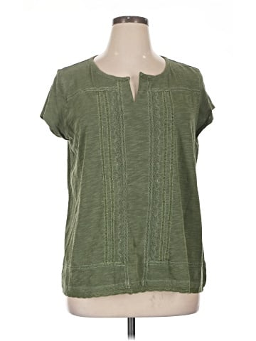 Coldwater Creek Short Sleeve Henley (view 1)