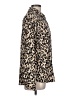 Halogen 100% Polyester Animal Print Brown Long Sleeve Blouse Size L - photo 4