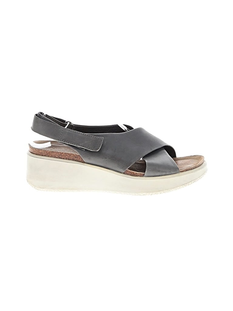 Pre-owned Ecco Wedges In Gray
