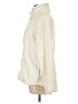 Serra 100% Polyester Solid Ivory Faux Fur Jacket Size L - photo 5