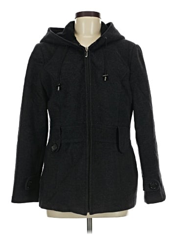 St. John's Bay Wool Coat (view 1)