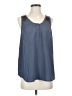 Floreat 100% Polyester Blue Sleeveless Blouse Size 4 - photo 1