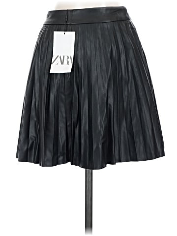 Zara Faux Leather Skirt (view 2)