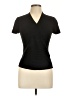 August Silk Black Short Sleeve Top Size L - photo 1