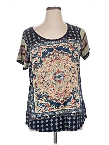 Lucky Brand Short Sleeve Blouse (view 1)