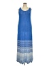 Lane Bryant 100% Polyester Chevron-herringbone Blue Casual Dress Size 22 - 24 Plus - photo 1