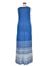 Lane Bryant 100% Polyester Chevron-herringbone Blue Casual Dress Size 22 - 24 Plus - photo 2